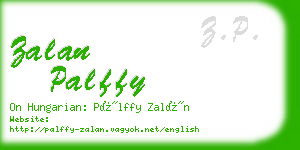 zalan palffy business card